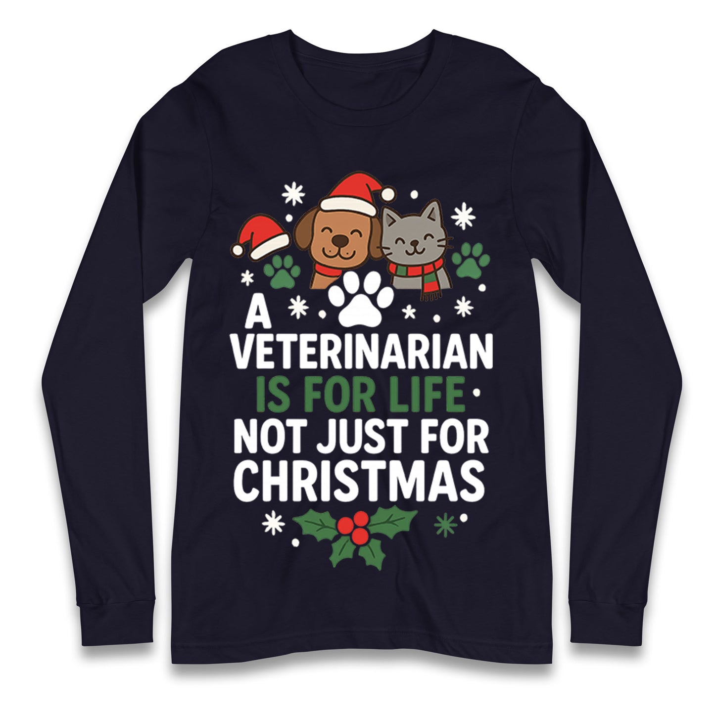 Veterinarian Christmas Longsleeve T Shirt