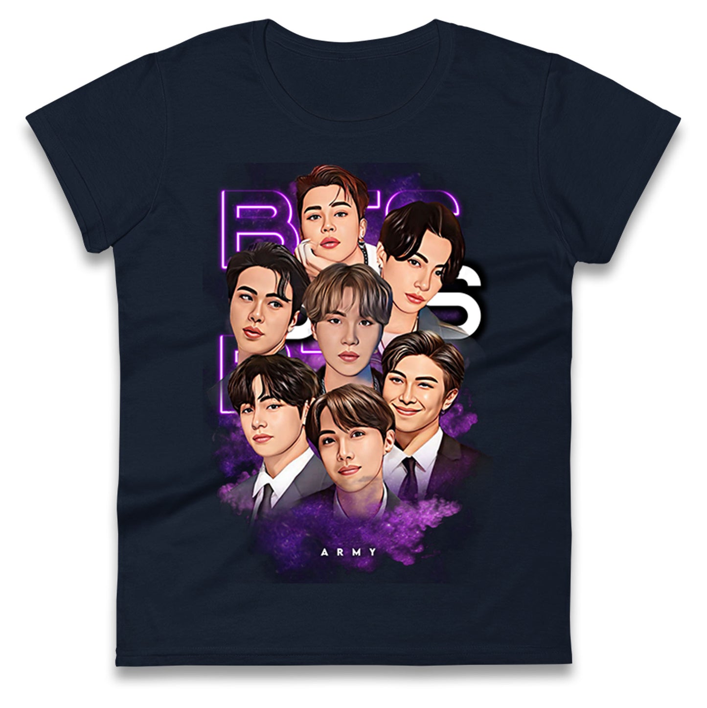 BTS K POP Ladies T Shirt