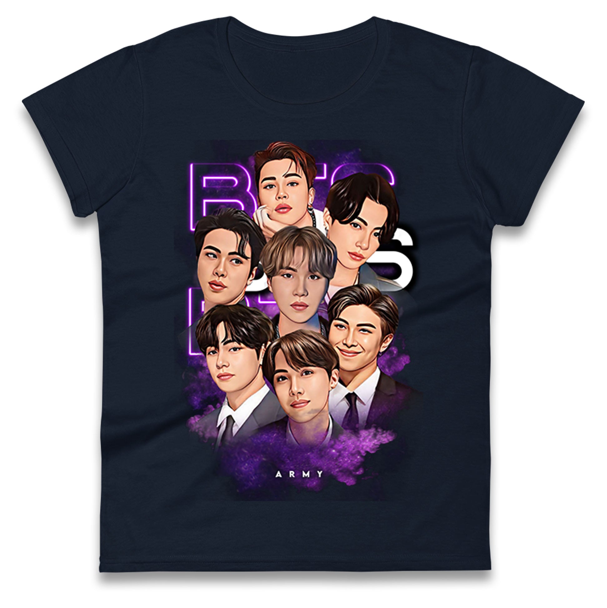 BTS K POP Ladies T Shirt