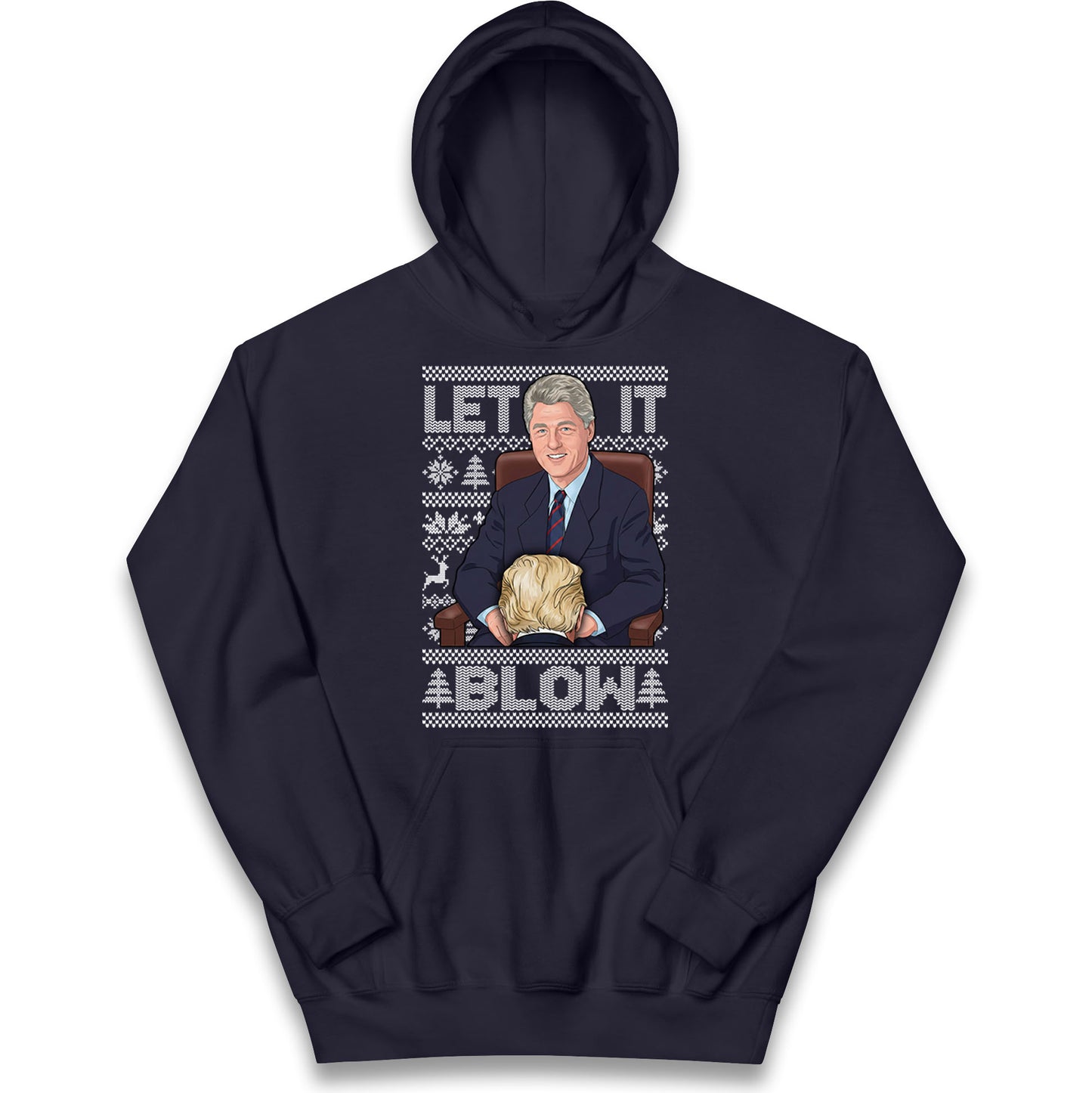 Bill Clinton Christmas Kids Hoodie