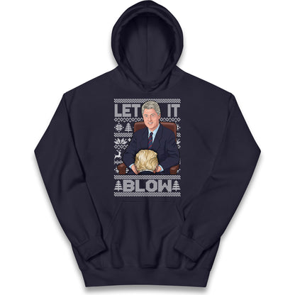 Bill Clinton Christmas Kids Hoodie