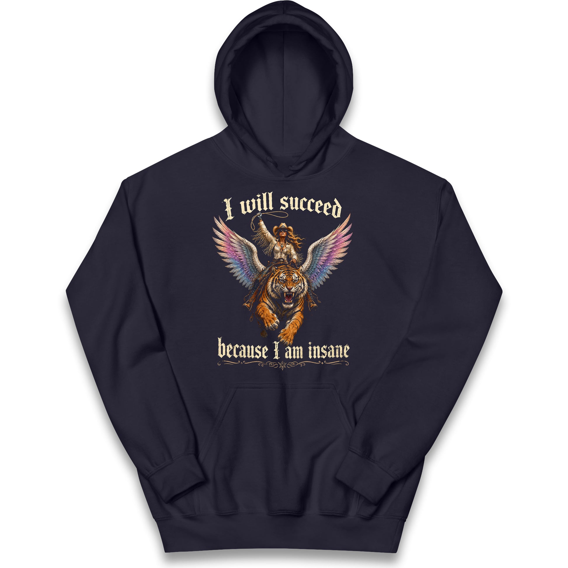 I Will Succeed Because I Am Insane Kids Hoodie