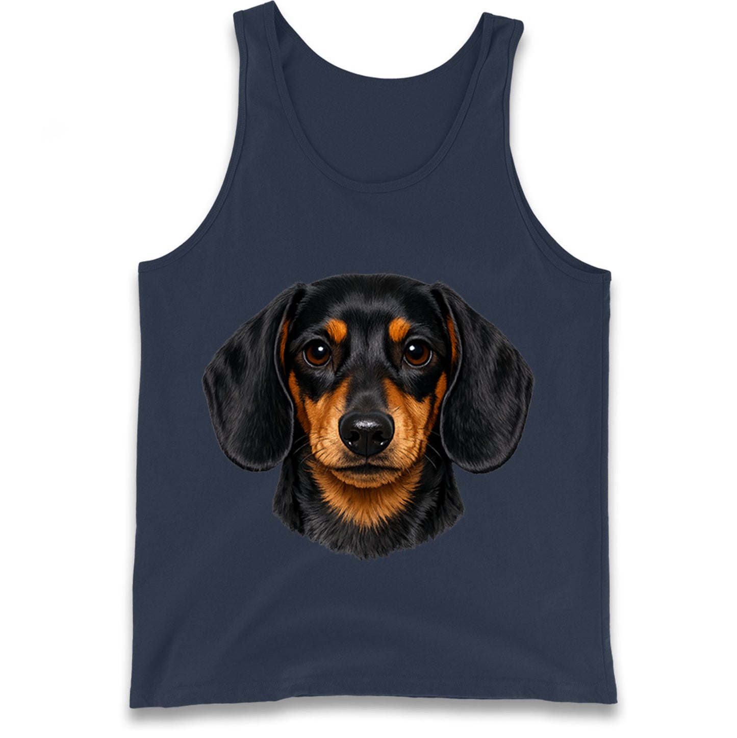 Dachshund Dog Face Tank Top