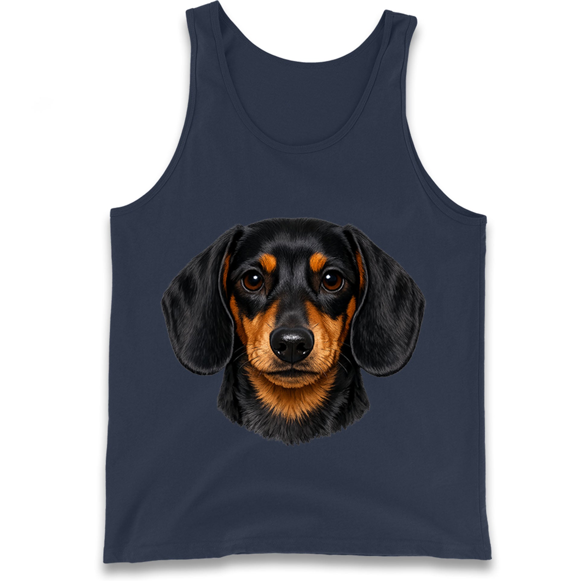 Dachshund Dog Face Tank Top