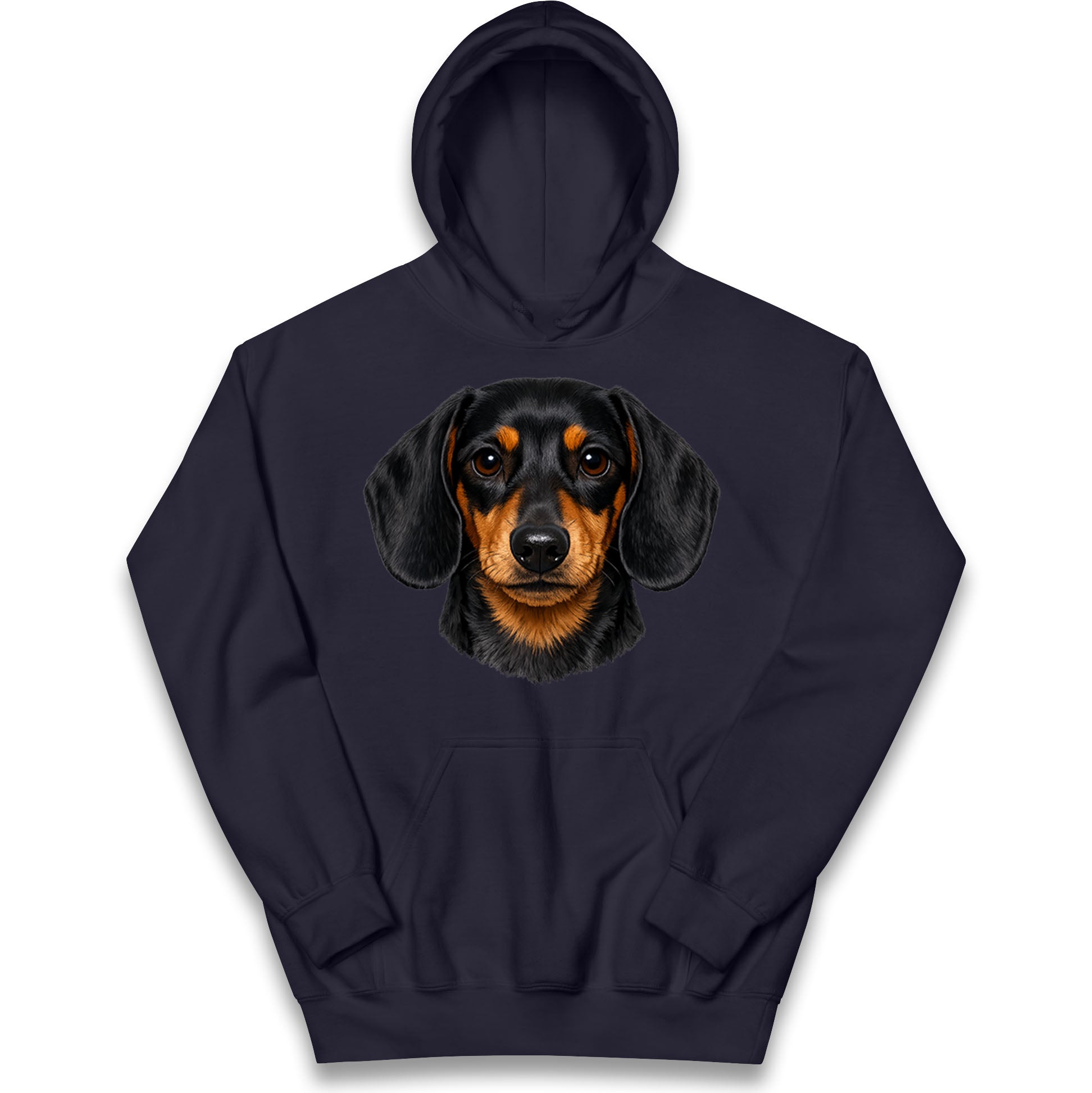Dachshund Dog Face Kids Hoodie