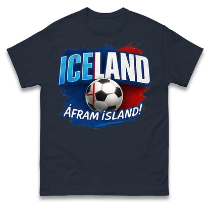 Iceland Retro World Cup T Shirt 
