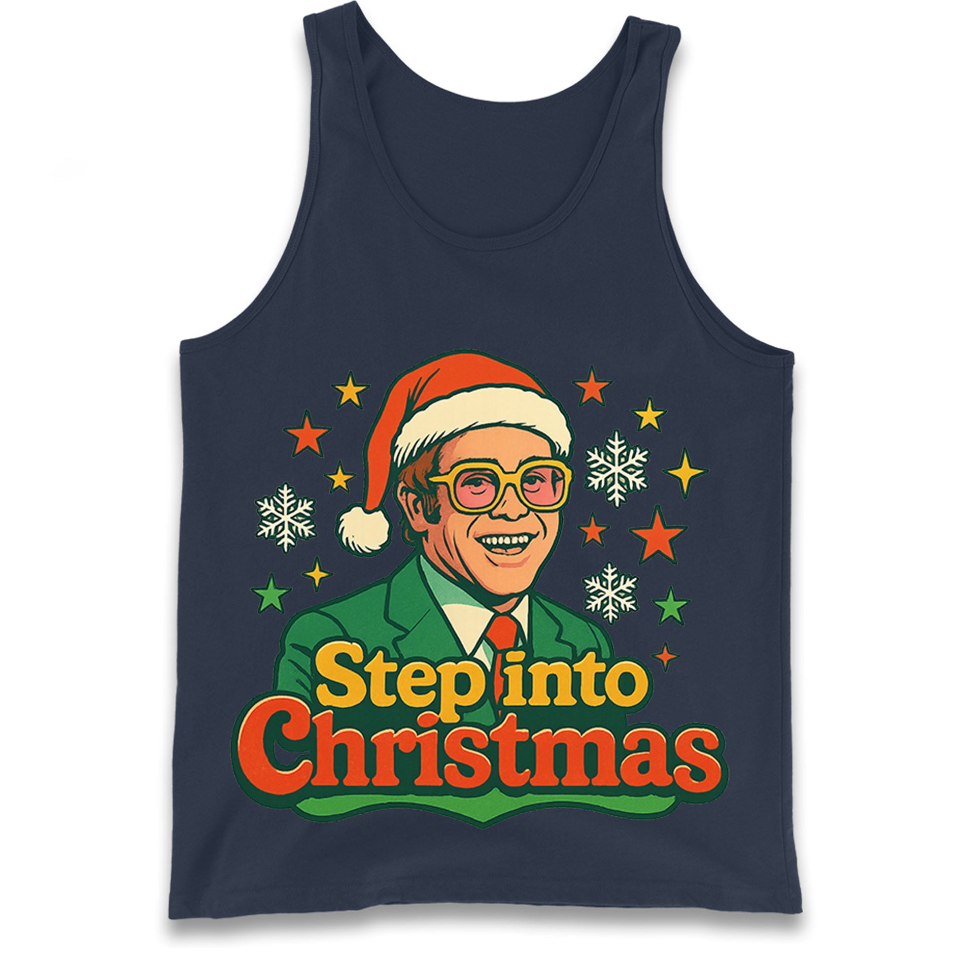 Elton John Christmas Tank Top