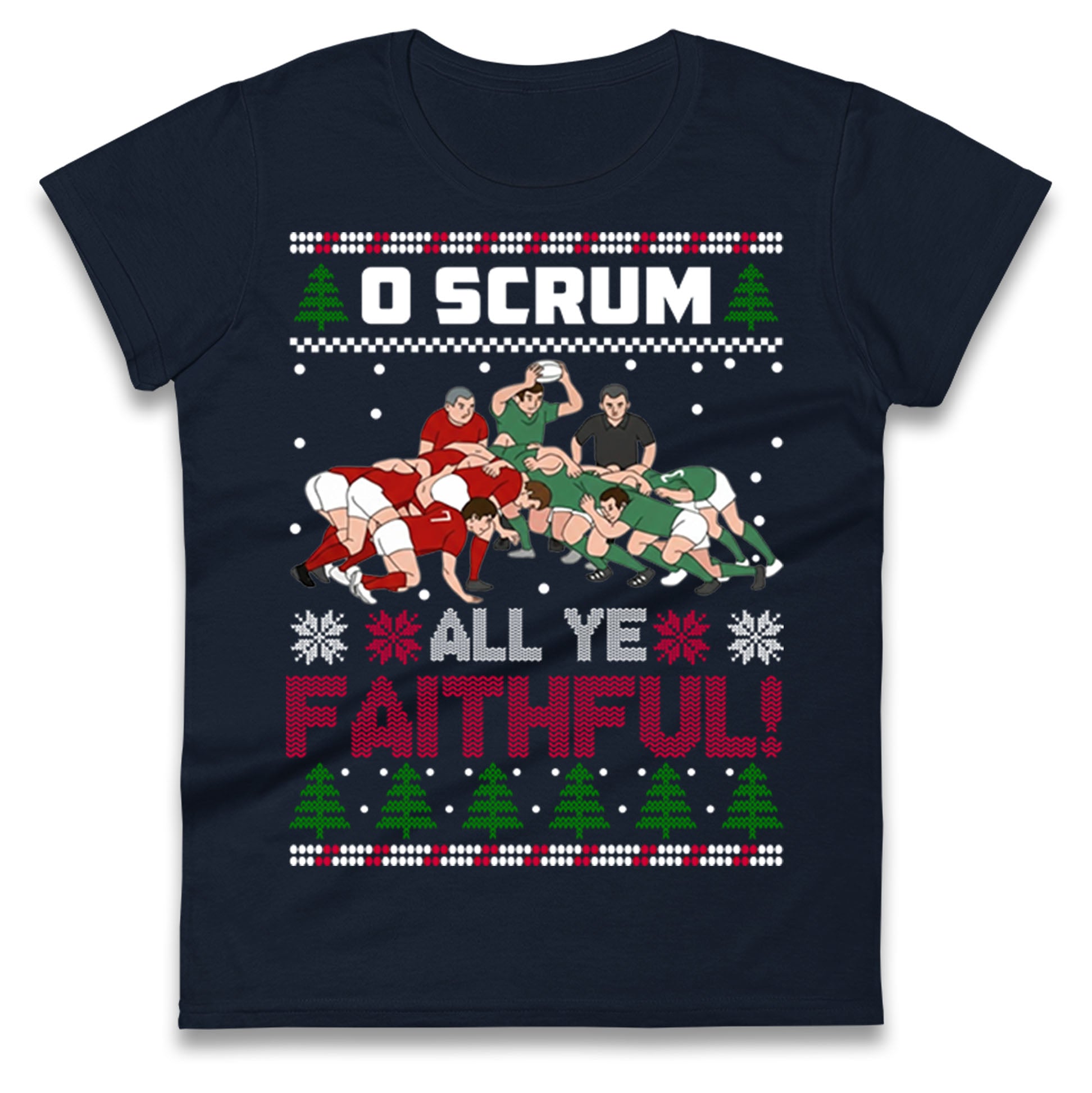 O Come All ye Faithfull Ladies T Shirt 