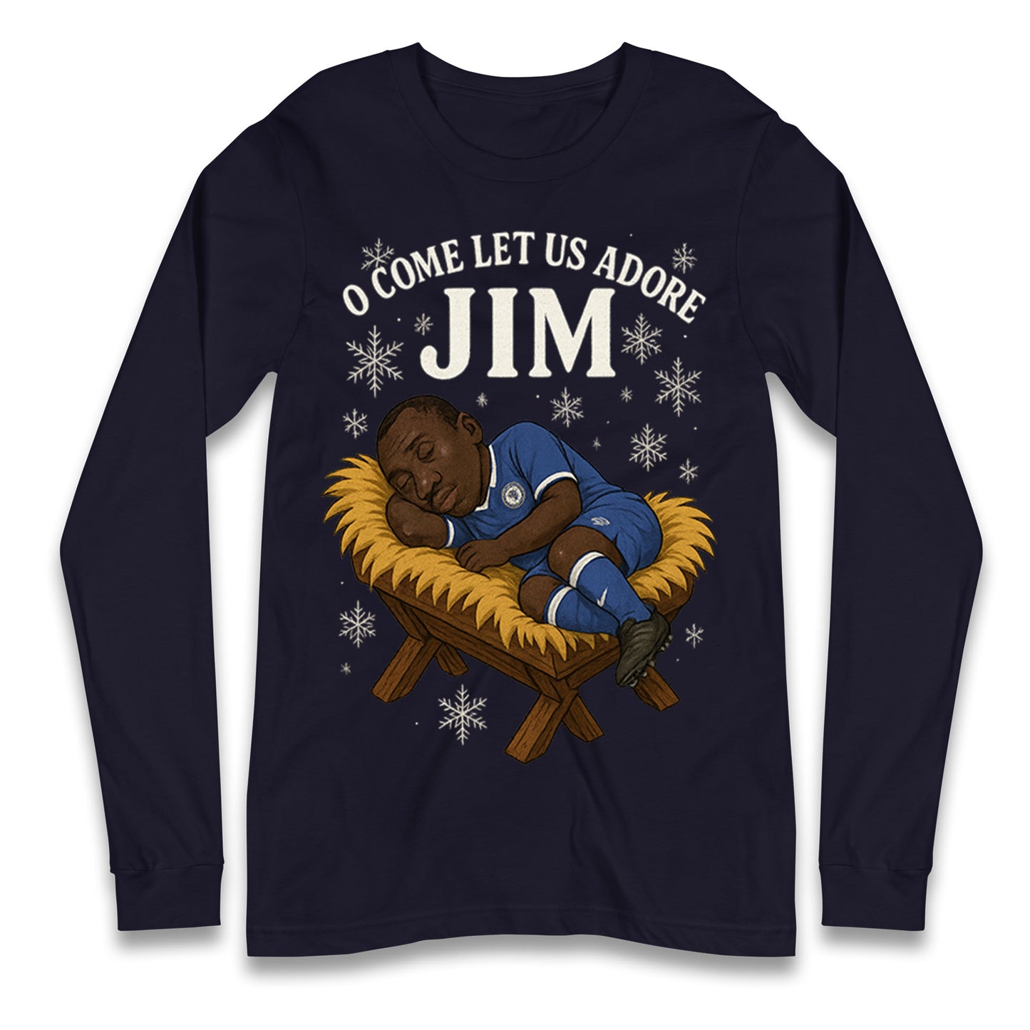 Retro Chelsea Christmas Longsleeve T Shirt 