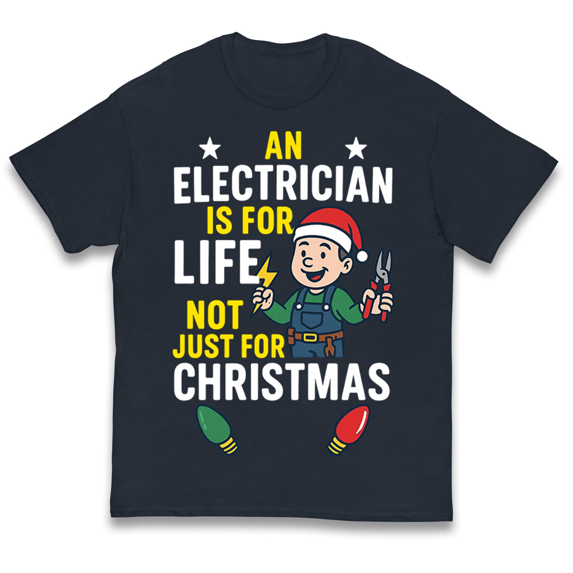 Electrician Christmas Kids T Shirt