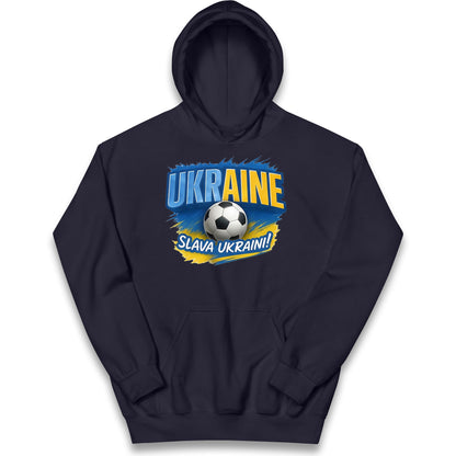 Ukraine Retro World Cup Kids Hoodie
