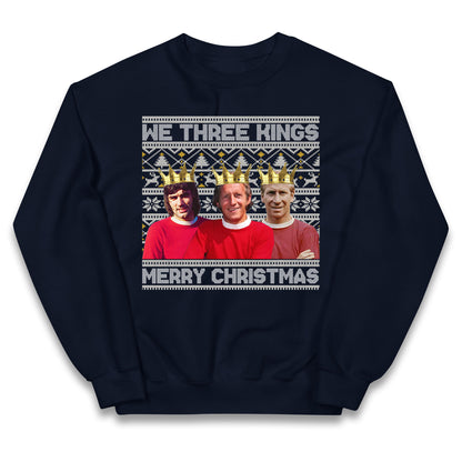 denis law bobby charlton george best christmas jumper