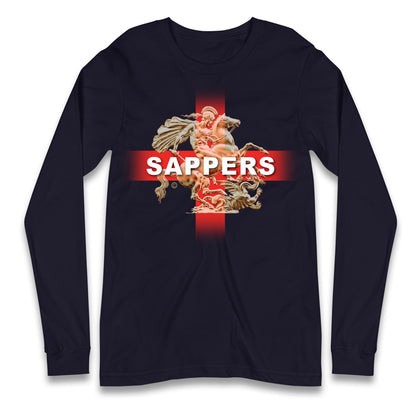 Royal Engineers Sappers England Longsleeve T Shirt