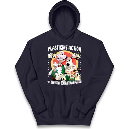 Plasticine Action Figure Kids Hoodie