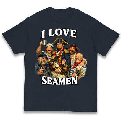 I Love Seamen Funny Cringe Meme Offensive  Kids T Shirt