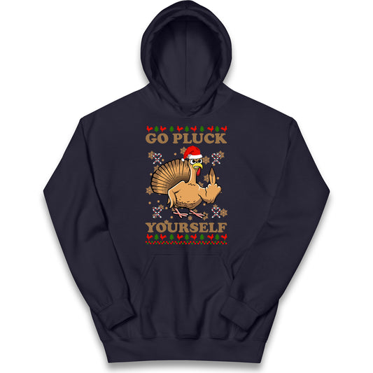 Christmas Go Pluck Yourself Funny Hoodie