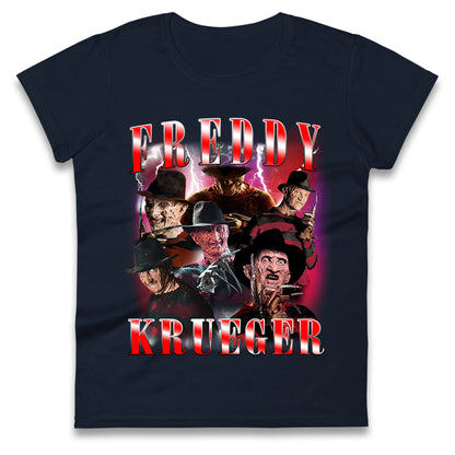 Freddy Krueger Scary Halloween Bootleg Womens t shirt
