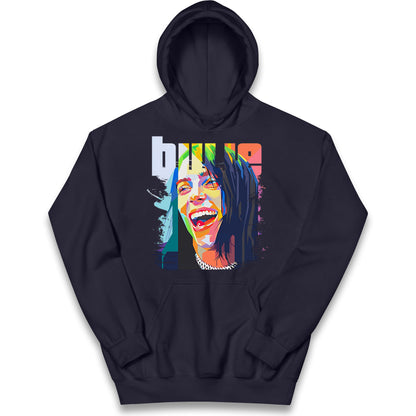 Billie Eilish Painting Kids Hoodie