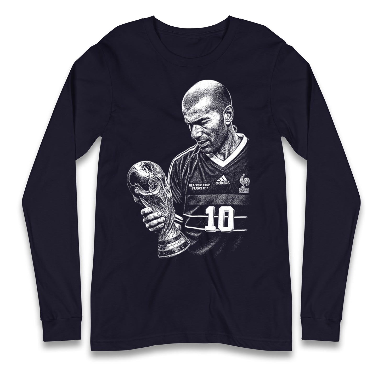 Zidane France Footballer Longsleeve T Shirt