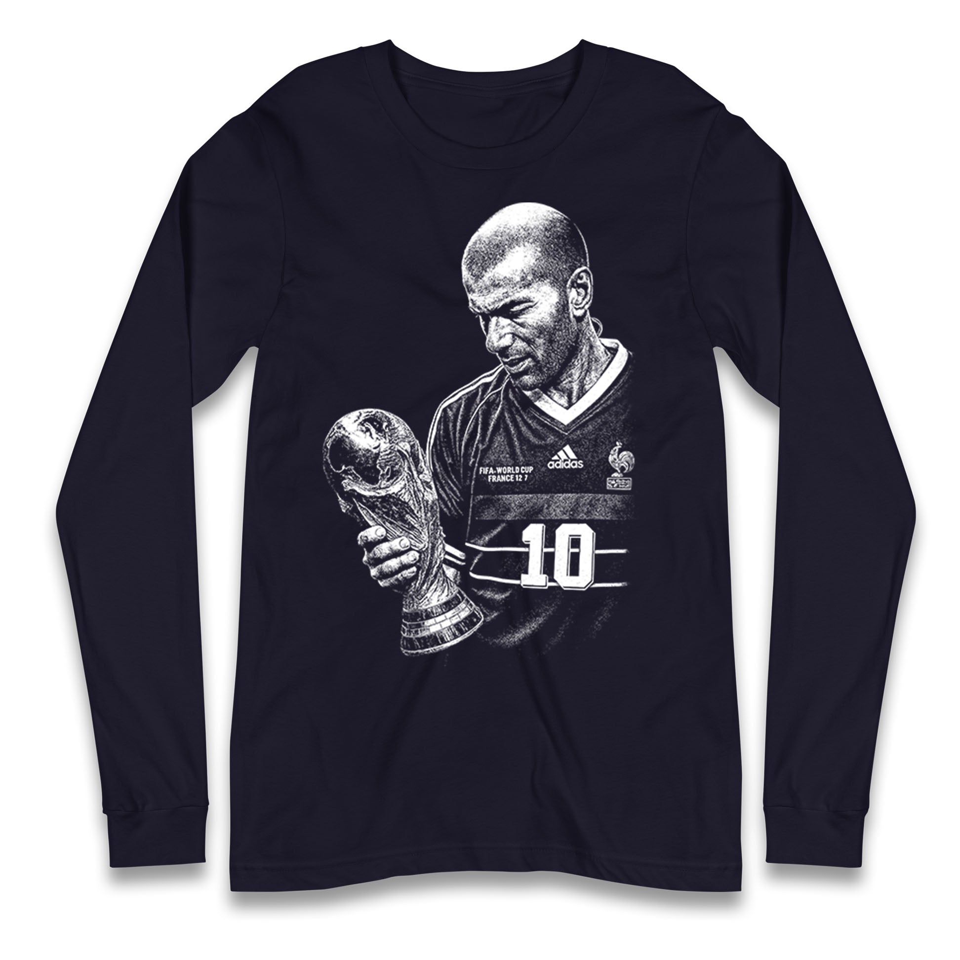 Zidane France Footballer Longsleeve T Shirt
