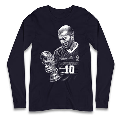 Zidane France Footballer Longsleeve T Shirt