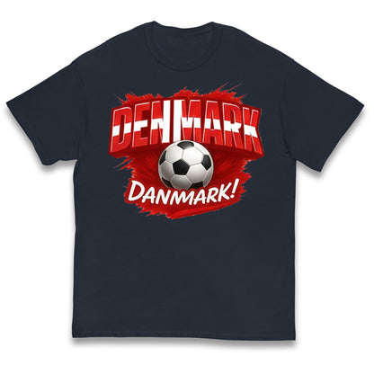 Denmark Retro World Cup Kids T Shirt