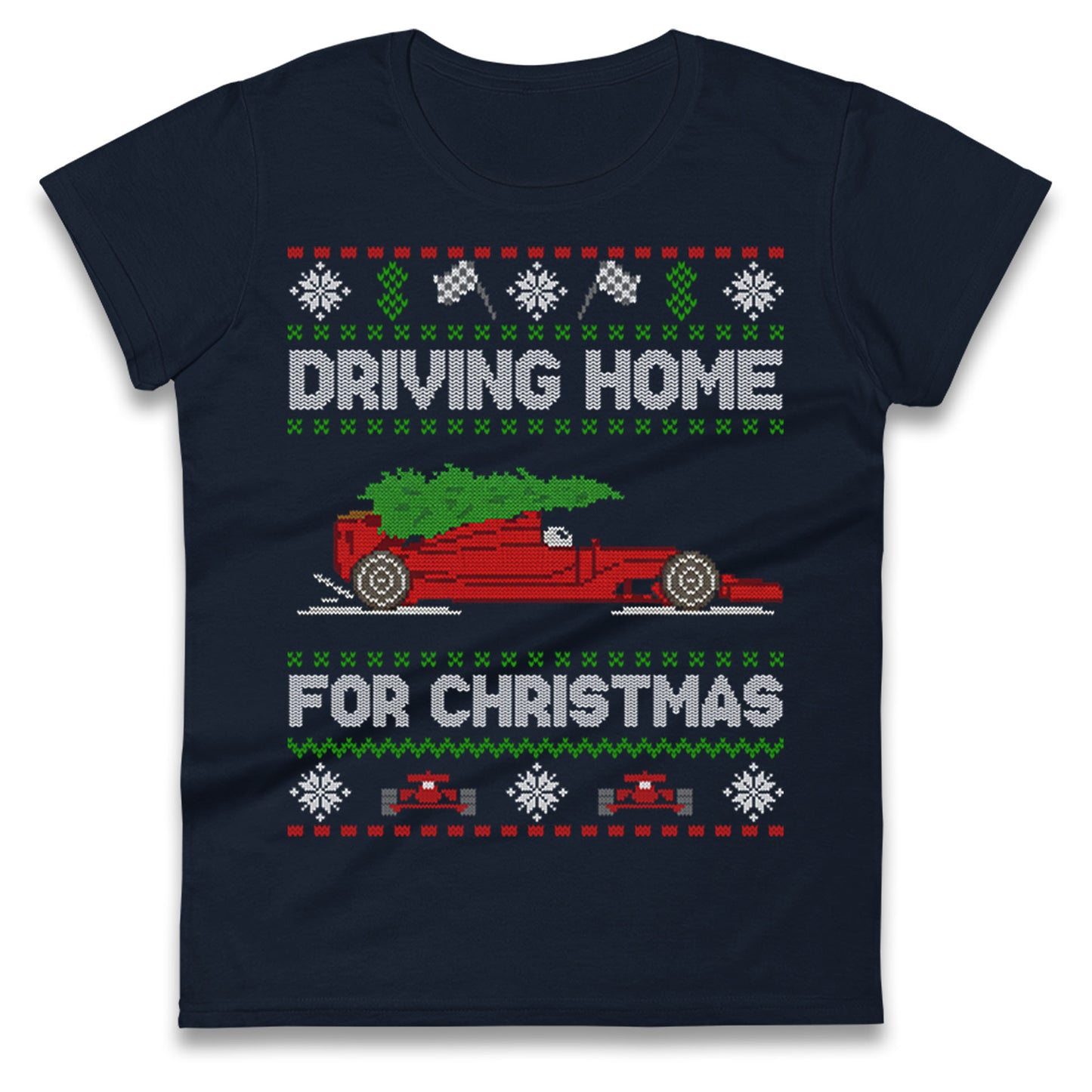 F1 Christmas Ladies T Shirt
