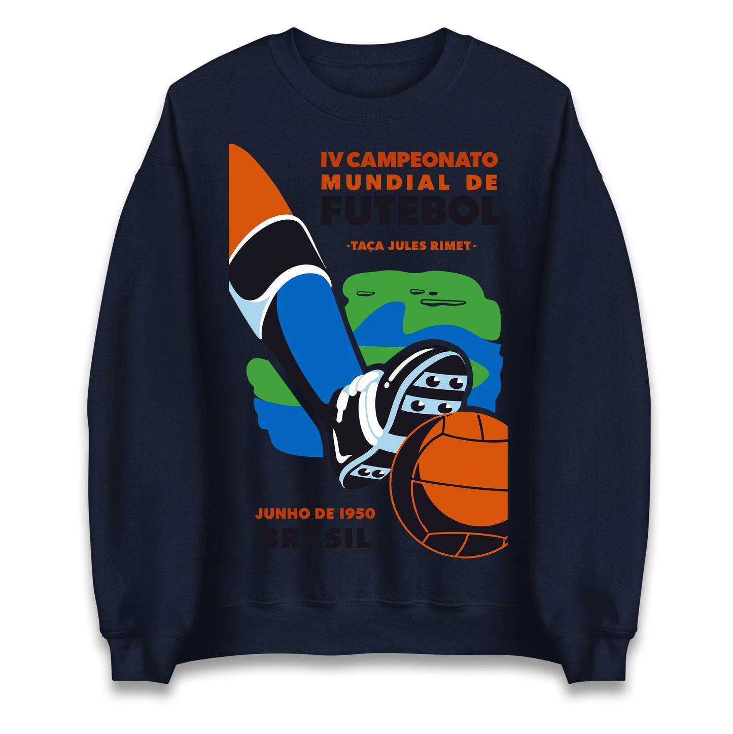 Brasil 1950 Retro World Cup Jumper