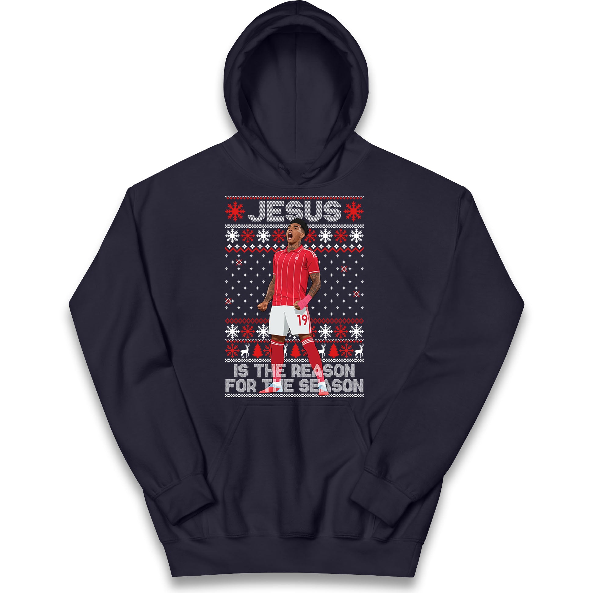 Nottm Forest FC Christmas Kids Hoodie
