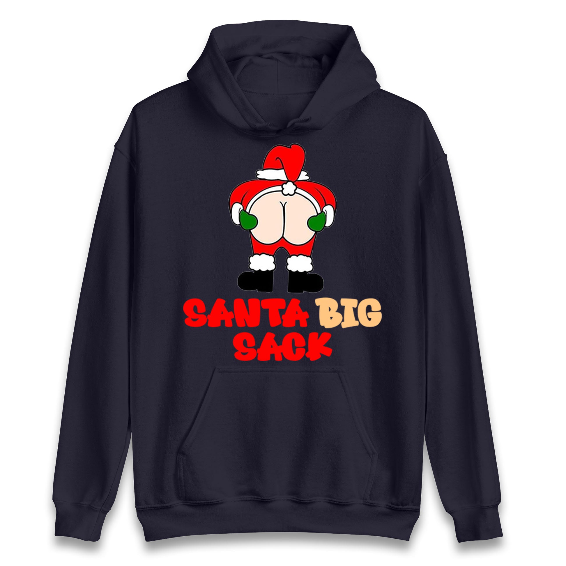 Christmas Santa Big Sack Funny Hoodie