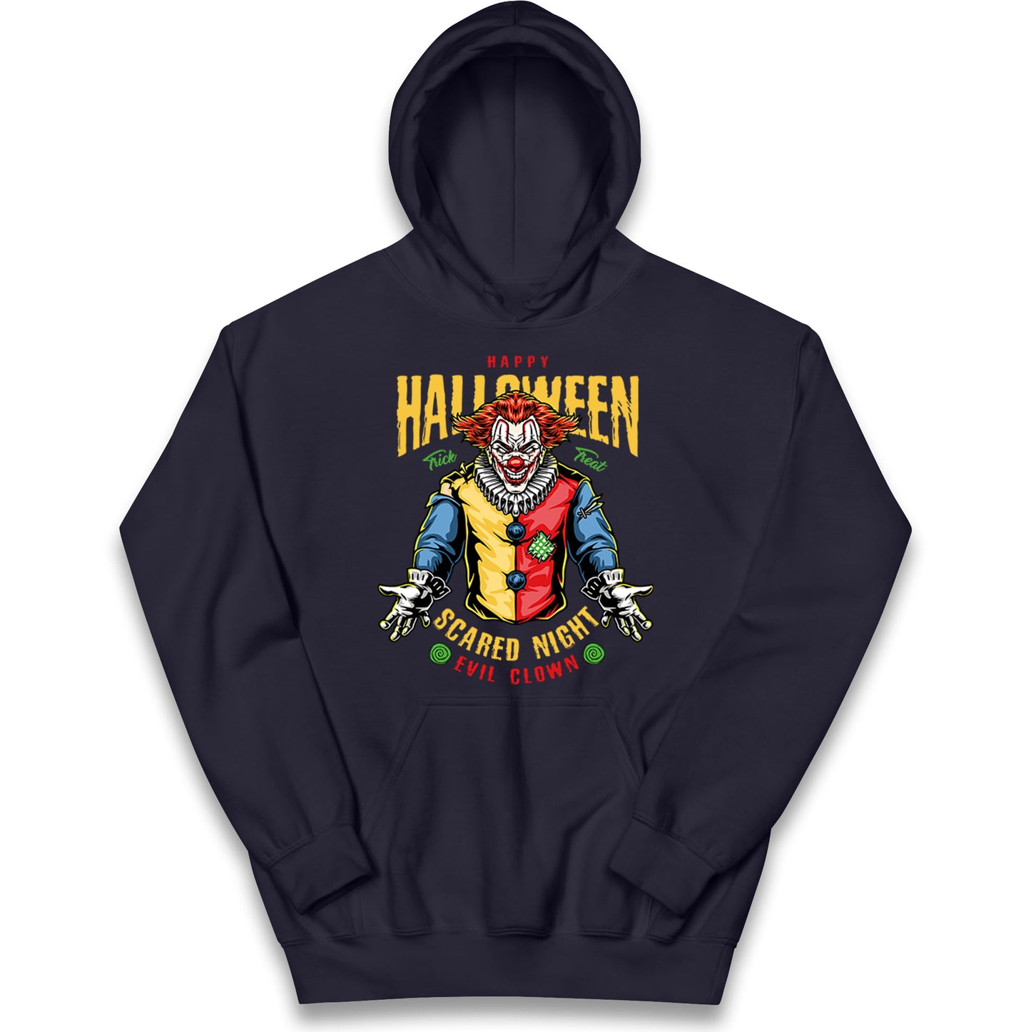 Halloween Clown Kids Hoodie