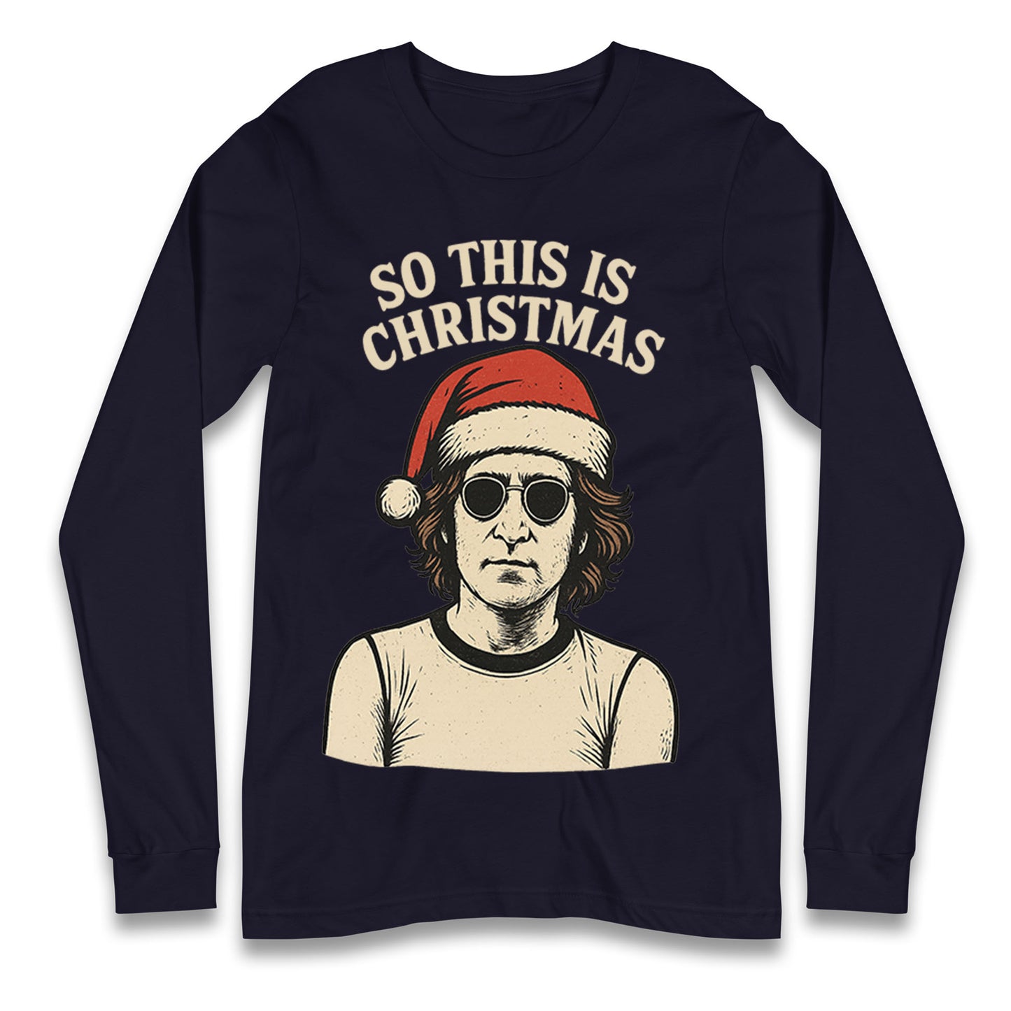 Christmas John Lennon Christmas Longsleeve T Shirt
