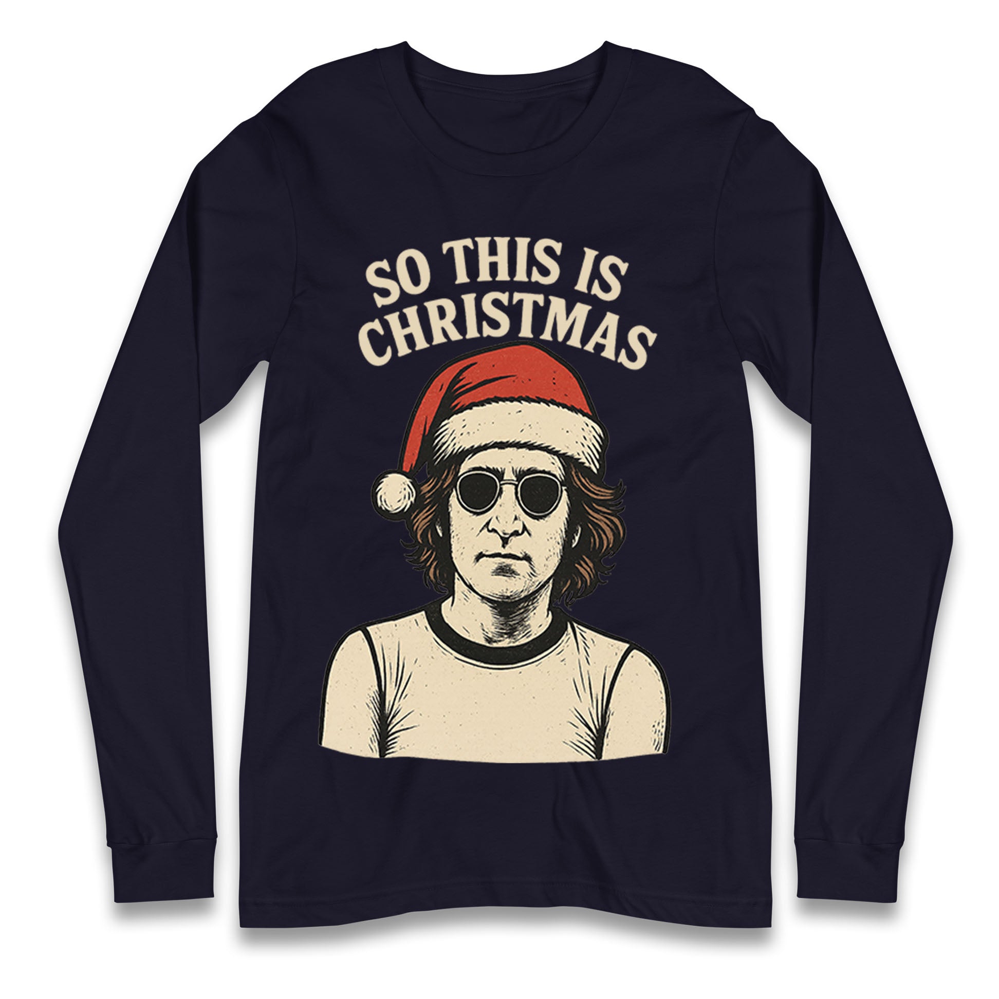 Christmas John Lennon Christmas Longsleeve T Shirt