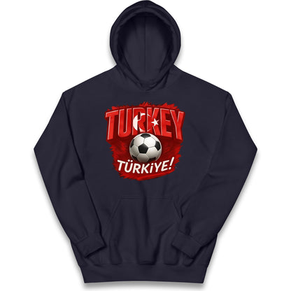 Turkey Retro World Cup Kids Hoodie
