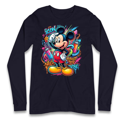 Graffiti Mickey Longsleeve T Shirt