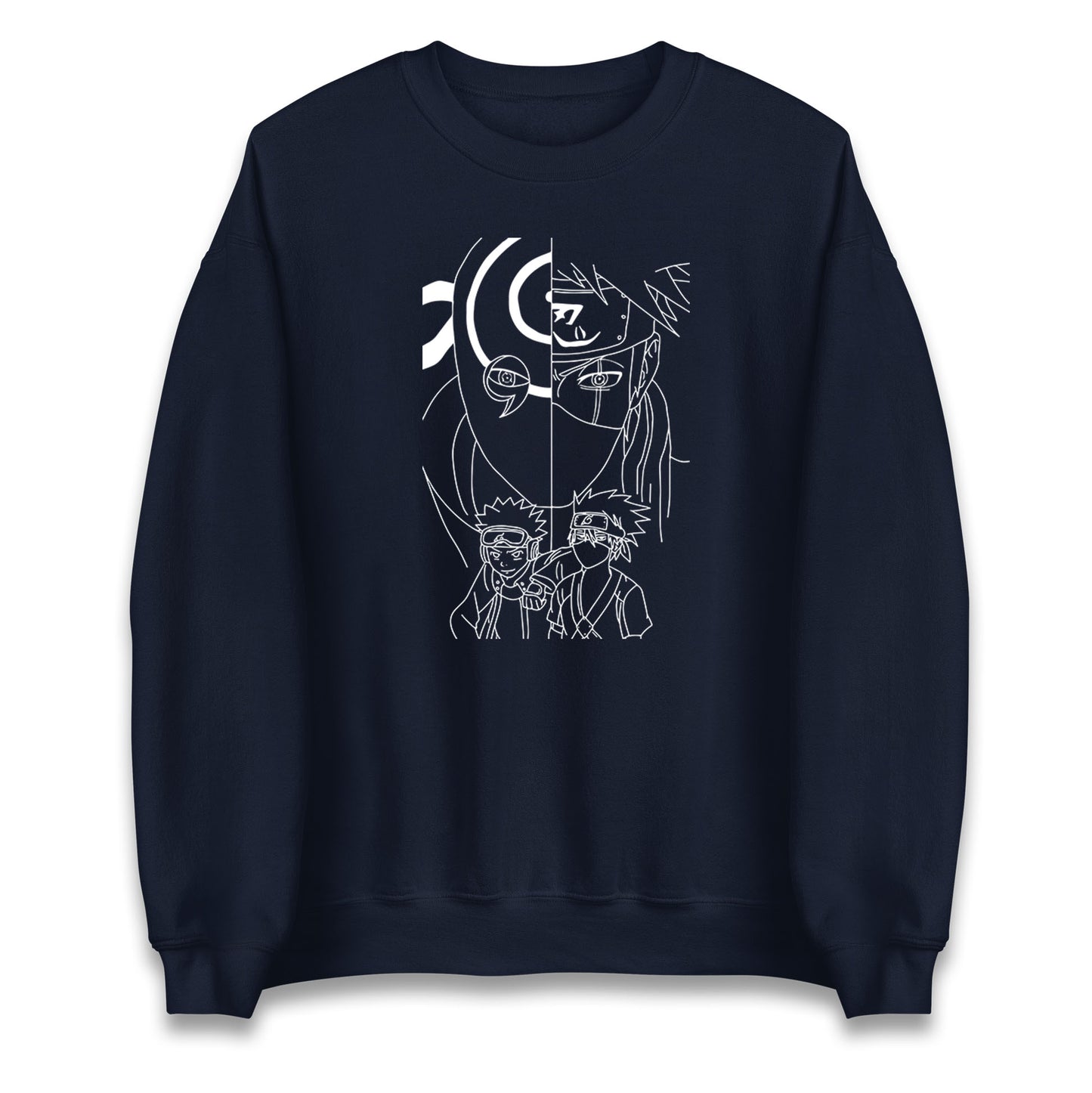 Naruto Shippuden Sweatshirt Obito Uchiha, Kakashi Hatake, And Friends Top
