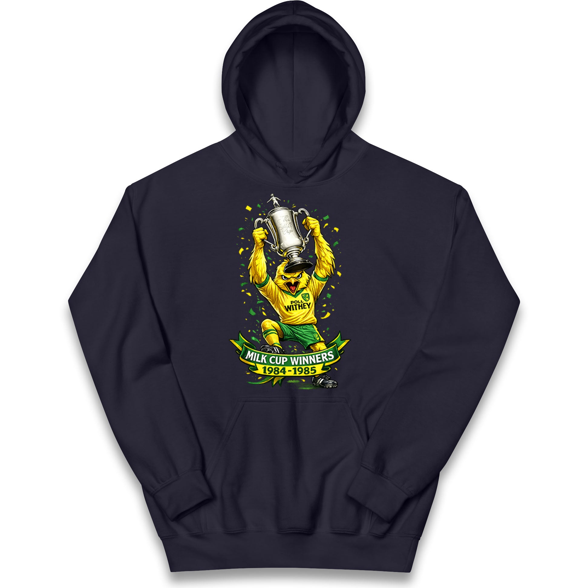Norwich City Milk Cup Winners Kids Hoodie