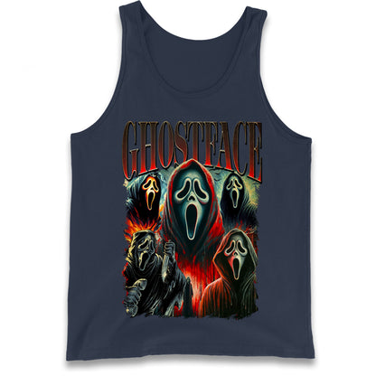 Ghost Face Halloween Bootleg Tank Top