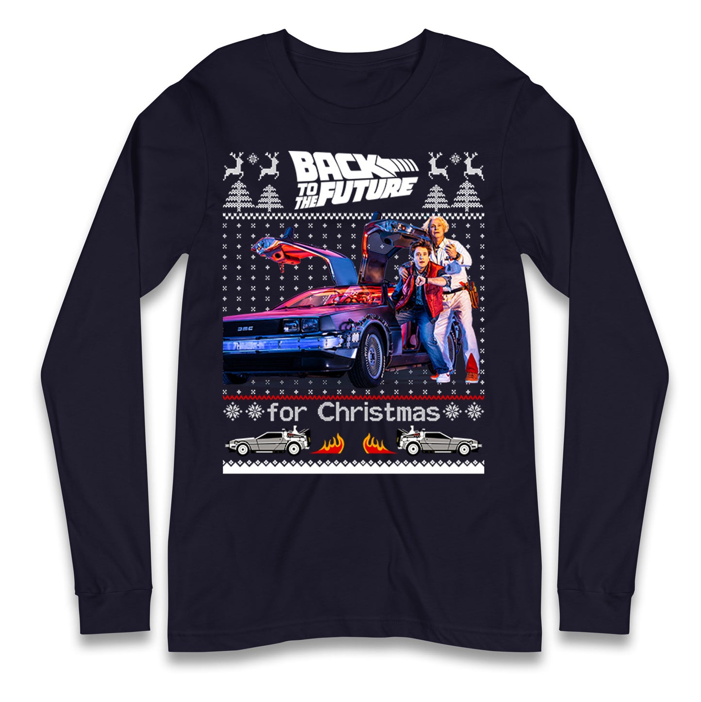 Back To The Future Christmas Longsleeve T Shirt
