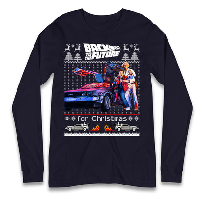 Back To The Future Christmas Longsleeve T Shirt