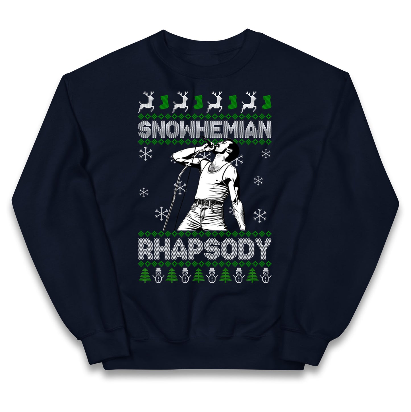 Freddie Mercury Christmas Kids Jumper