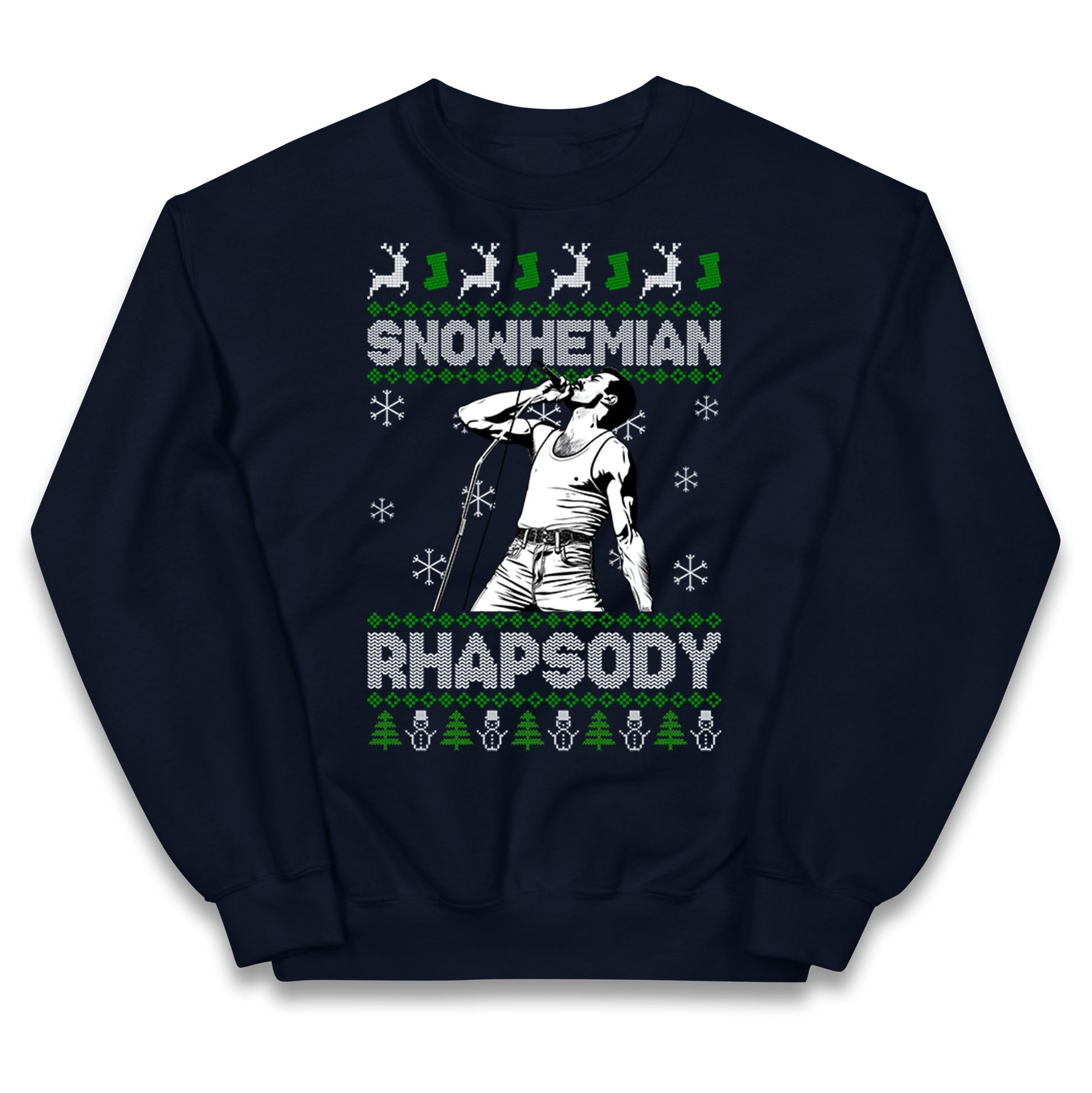 Freddie Mercury Christmas Kids Jumper