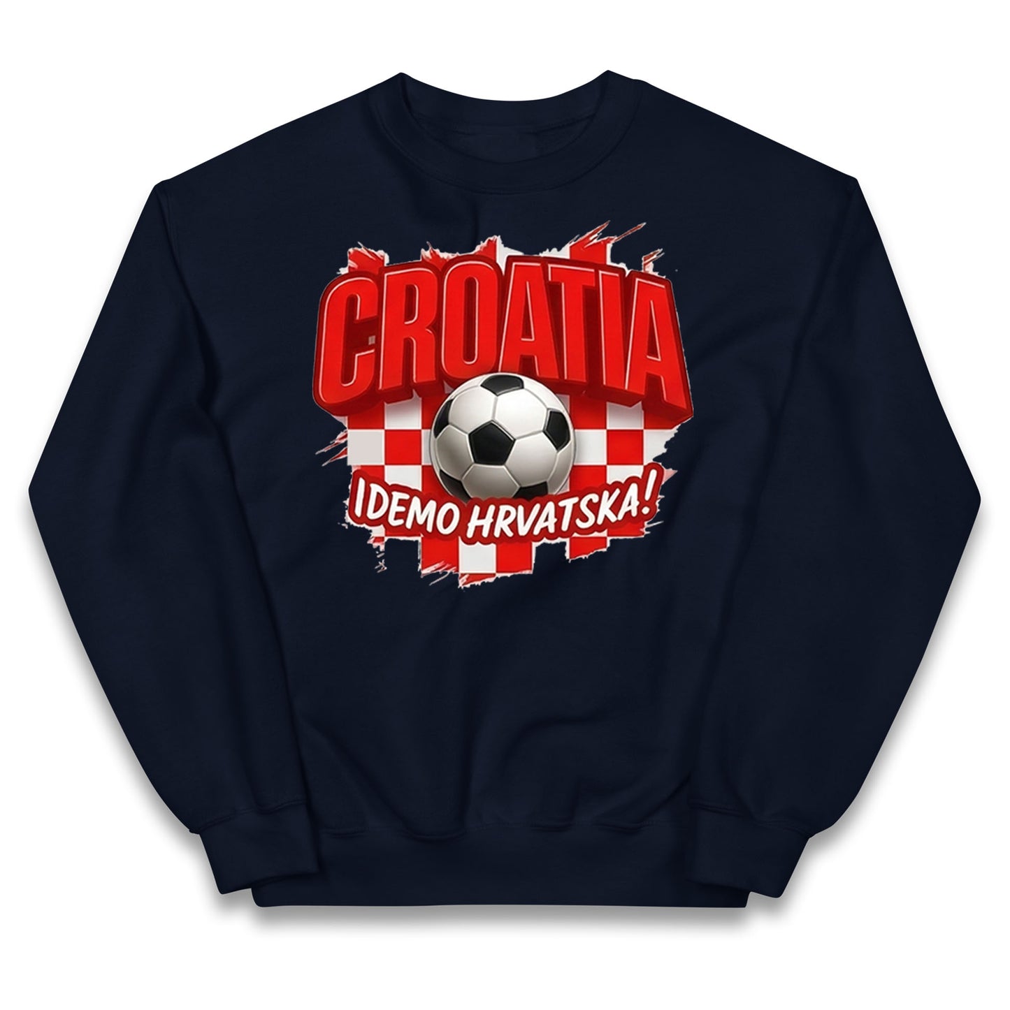Croatia Retro World Cup Kids Jumper
