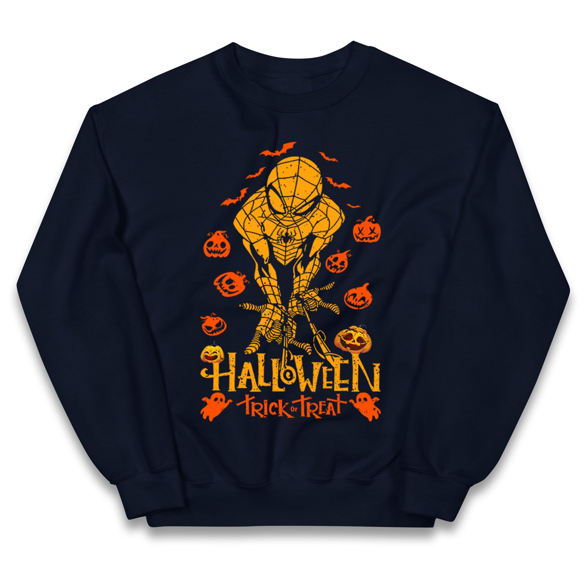 Spiderman Trick Or Treat Halloween Jumper
