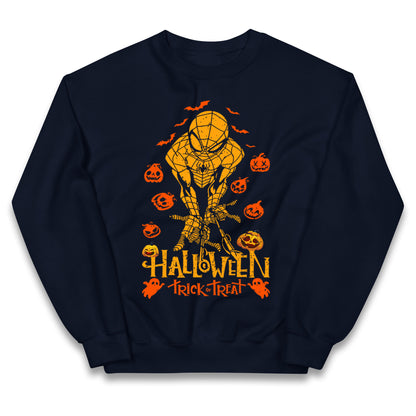 Spiderman Trick Or Treat Halloween Jumper
