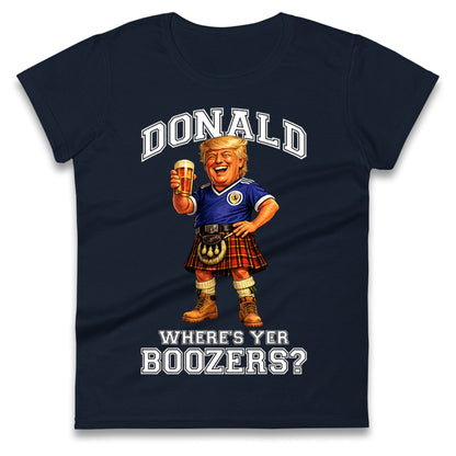 Donald Trump Scotland World Cup Ladies T Shirt