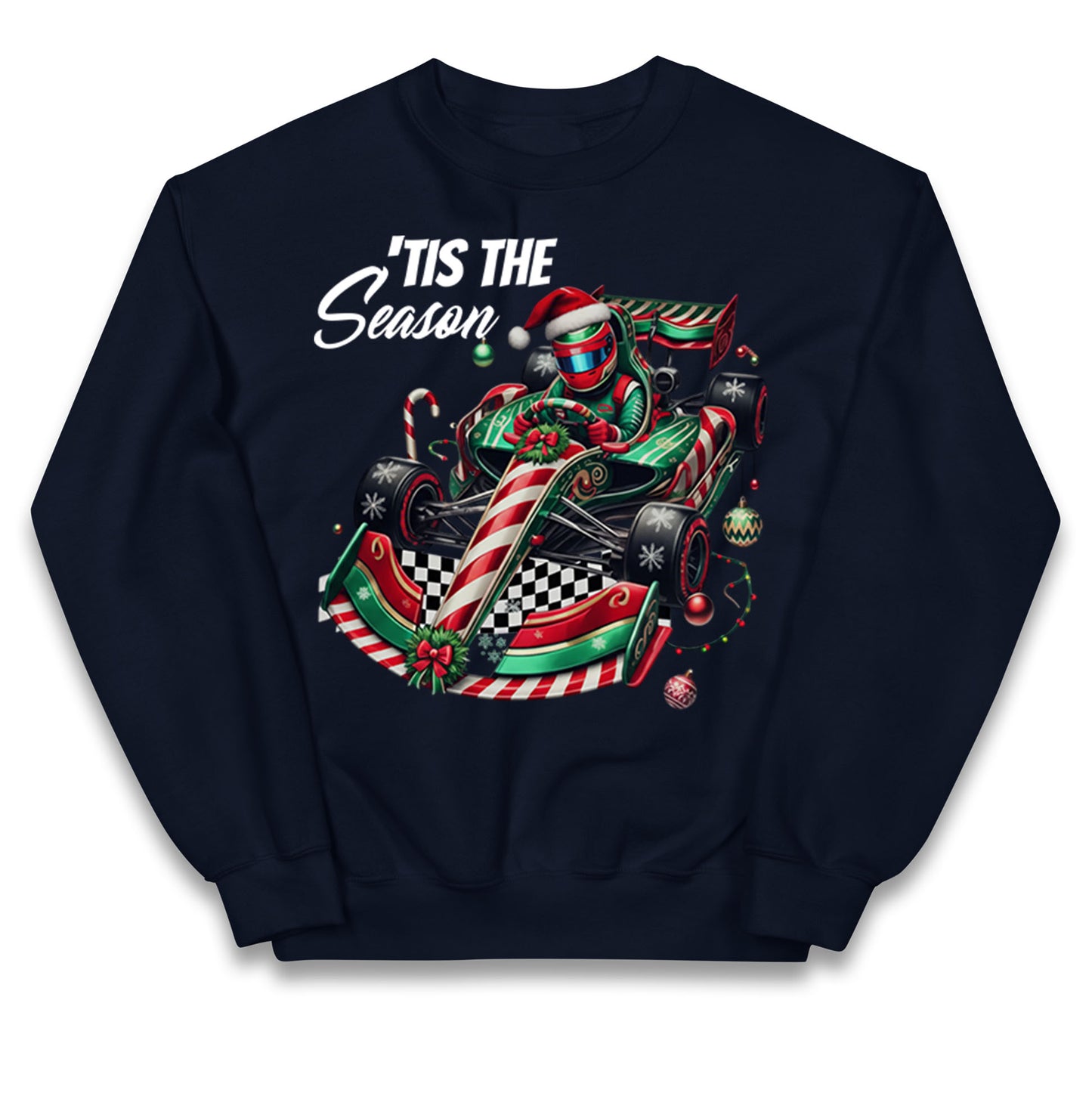 F1 Karting Tis The Season Christmas Kids Jumper