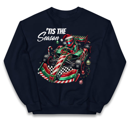 F1 Karting Tis The Season Christmas Kids Jumper