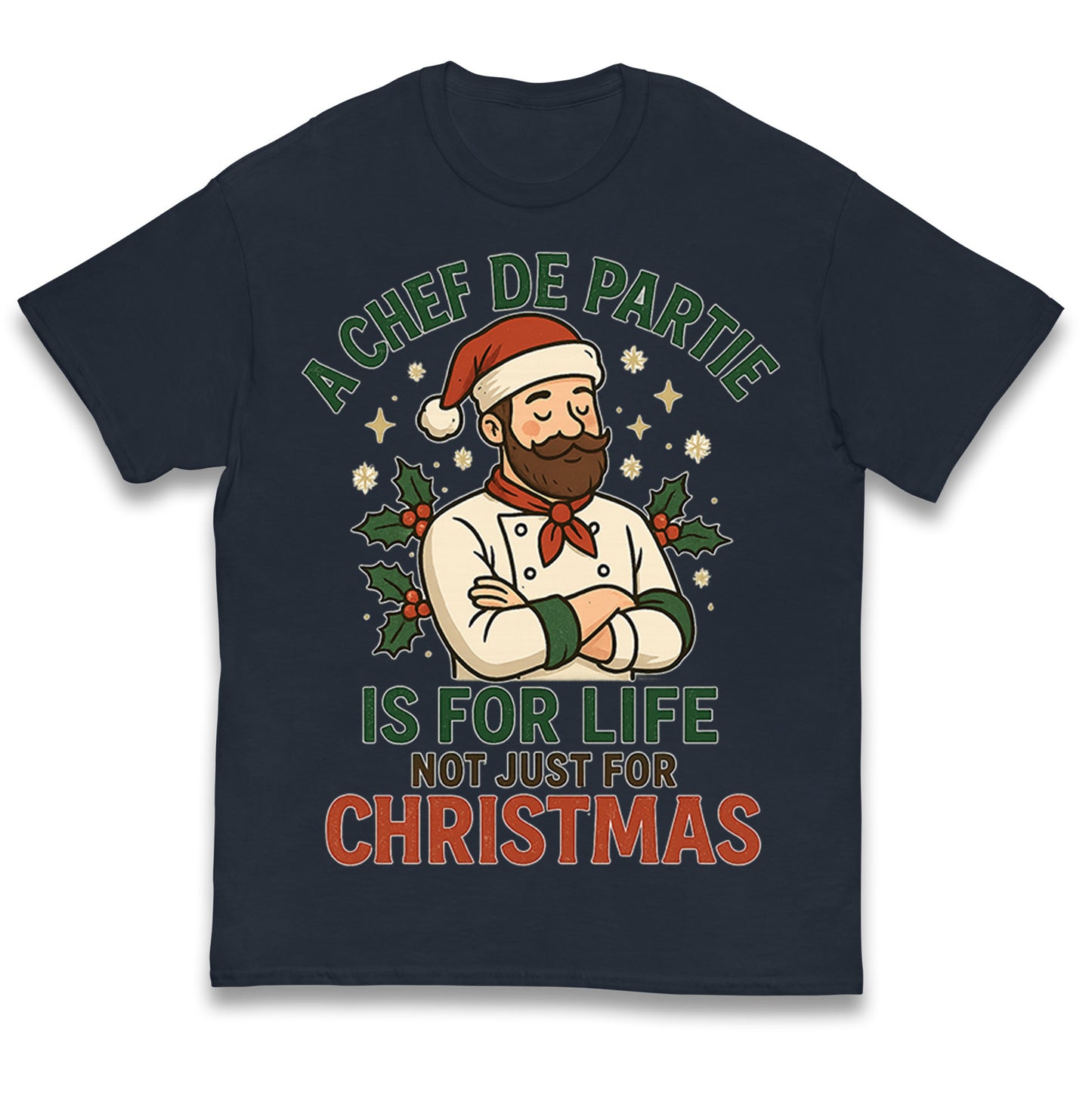 Chef De Partie Christmas Kids T Shirt