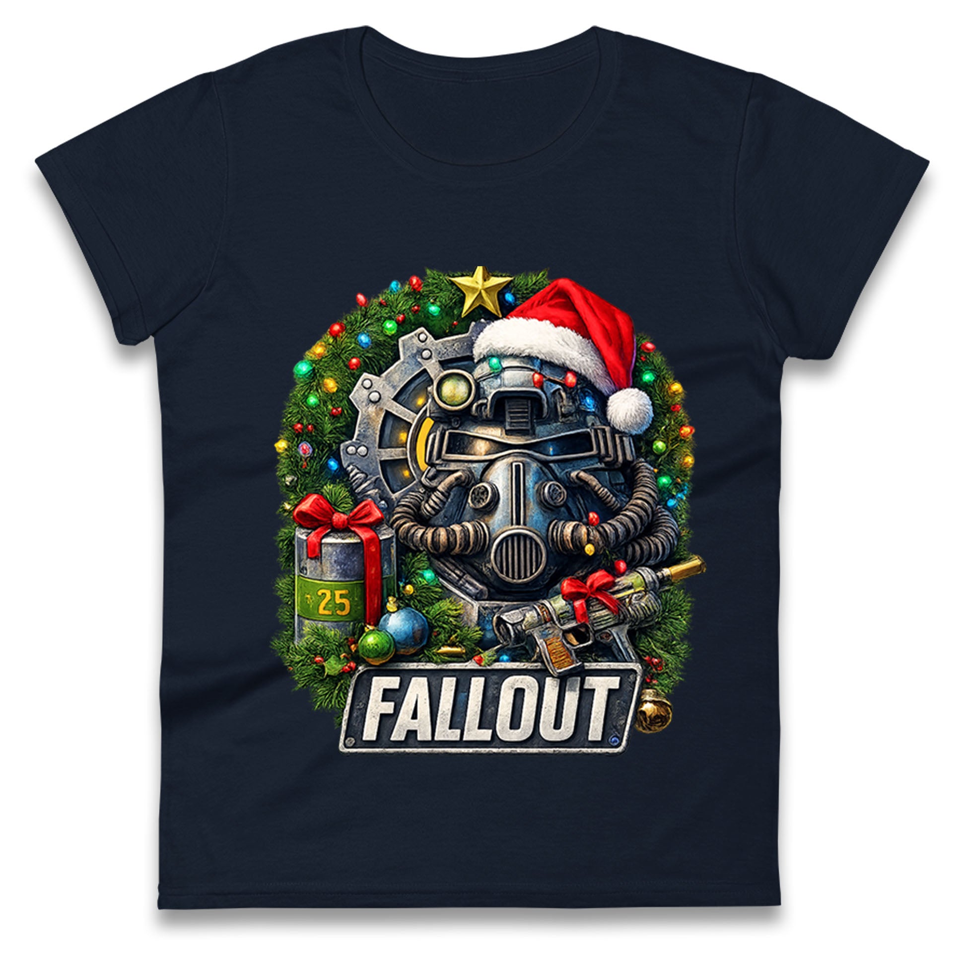 Fallout Christmas Ladies T Shirt